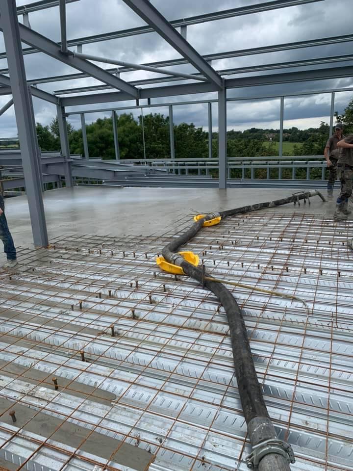 Concreting the 1st floor