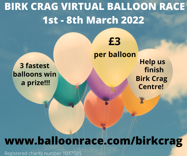 Birk Crag Centre Virtual Balloon Race